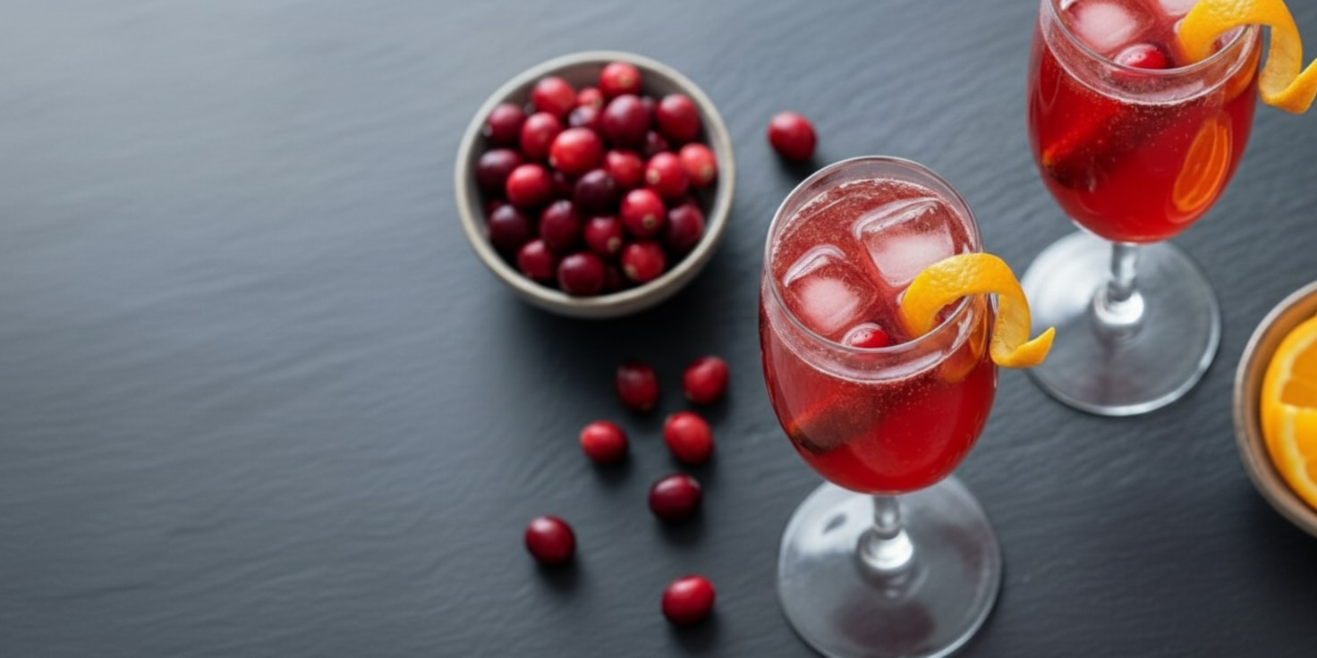 Spiced Cranberry Orange Sparkler