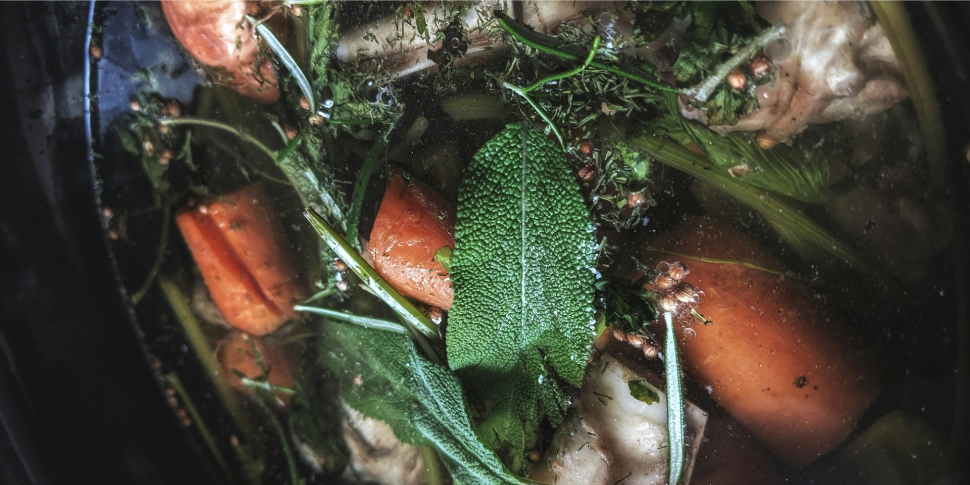 Turkey Bone Broth Bowl With Ginger, Cranberry, Greens & Quinoa