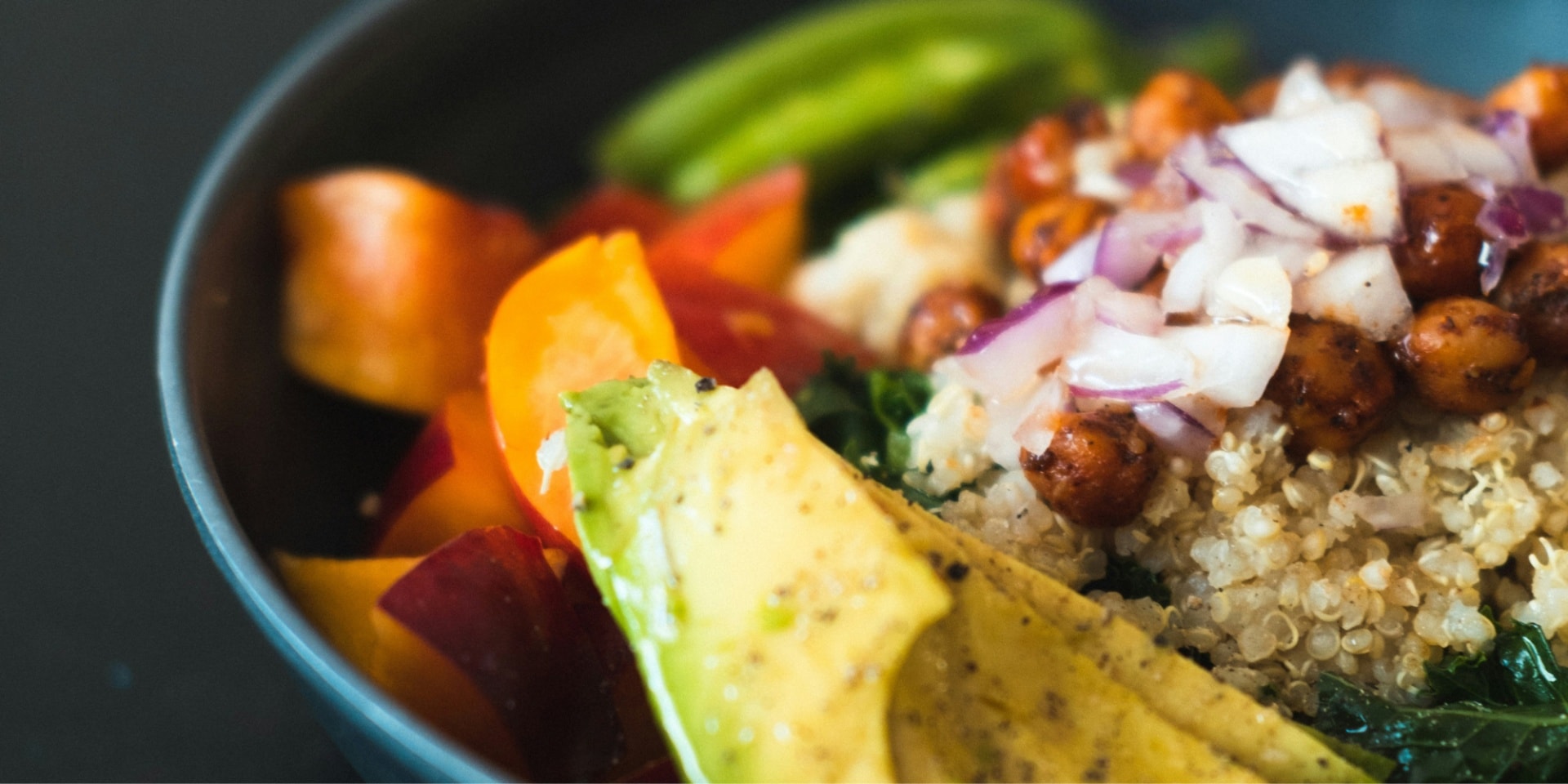 Quinoa & Avocado Salad With Edamame & Cherry Tomatoes