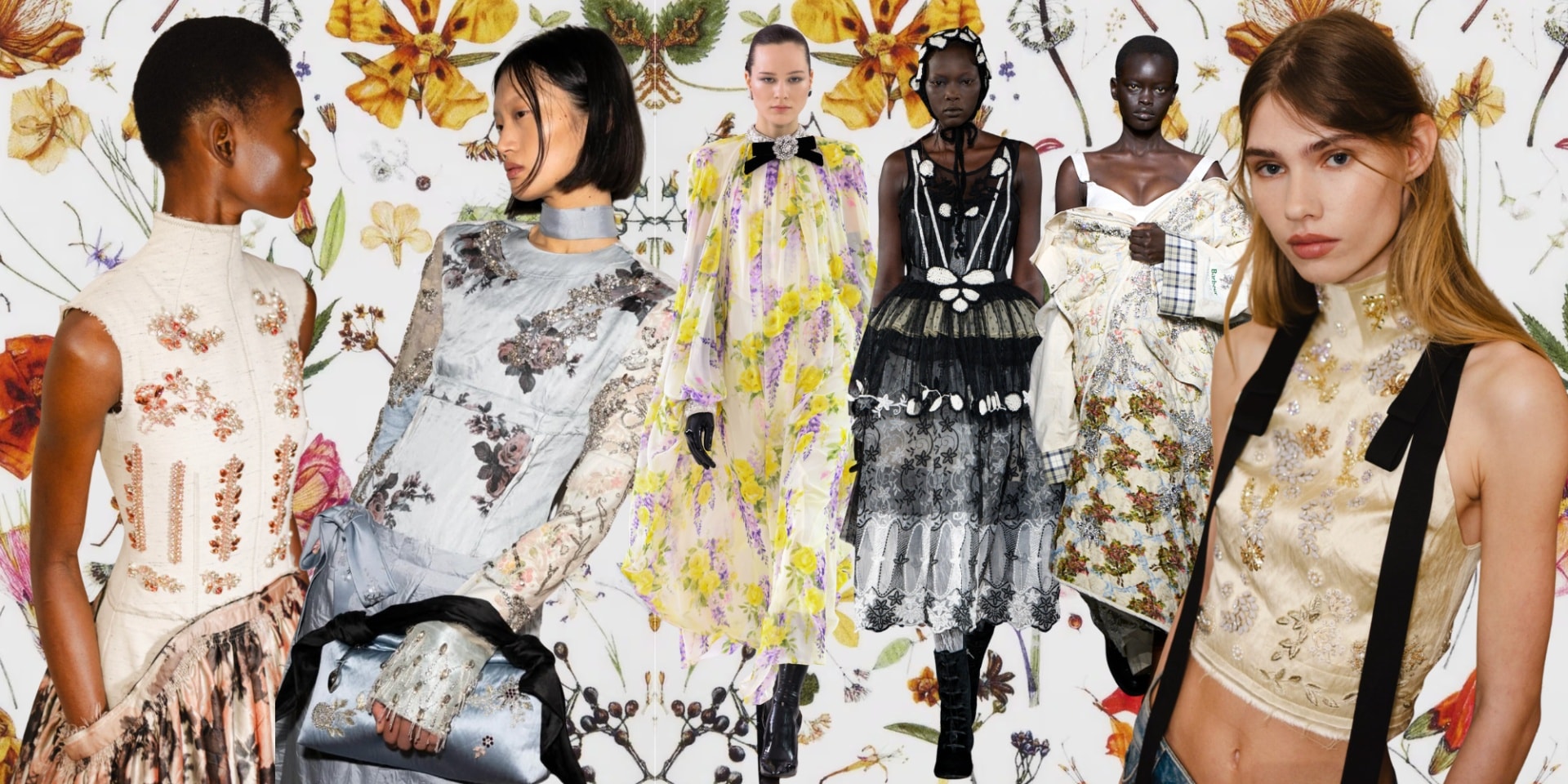 Flower Power Prevails At London Fashion Week