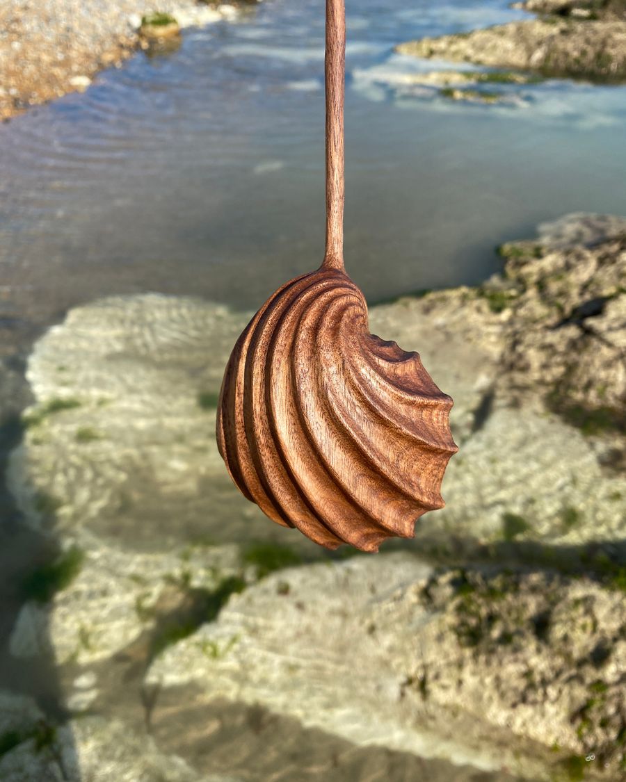 Harriet Horton wooden shell spoon