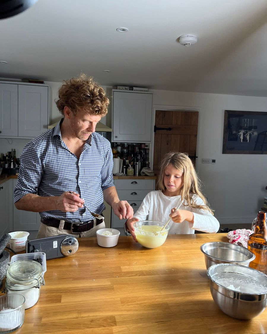 Tom Aikens cooks with daughter